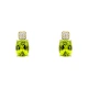 9ct Cushion Cut Peridot Stud Earrings