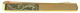 Half Engraved Gold Plated Tie Slide