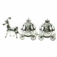 Silver Plated First Tooth & Curl Cinderella Carriage
