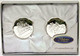 Silverplated  First Tooth and Curl Box (pair)