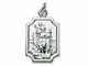 Sterling Silver St. Christopher On Strong Trace Chain