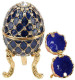 Sophia Small Blue Enamel Egg Trinket Box