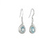 Sterling Silver & Topaz Drop Earrings