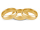 Ladies 9ct Yellow Gold Court Shape Light Weight Wedding Ring