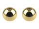 9ct Yellow Gold Pair Ball Studs with Butterflies