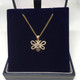 9ct Black Diamond Bee Pendant and chain