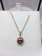 9ct Diamond & Ruby Vintage Style Pendant