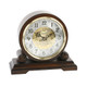 WILLIAM WIDDOP WESTMINSTER BARREL MANTEL CLOCK IN WALNUT