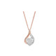 Espree Silver Two Tone CZ Heart Pendant