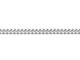 9ct White Gold 1.2mm Diamond Cut Curb Chain Hallmarked