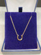 9ct Yellow Gold Diamond Set Horse Shoe Pendant