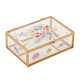 Sophia Glass Floral Trinket Box