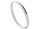 Silver Ladies Concave Shaped Bangle