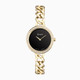 Accurist Ladies Onyx Dial Gold Plated Bracelet Watch 78006 RRP £169.00 Now £134.95