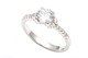 Espree Sterling Silver CZ Solitaire Ring 5476