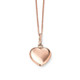 9ct Rose Gold Puffed Heart Pendant