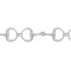 Sterling Silver Heavy Snaffle Bracelet