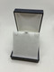 9ct White Gold Oval Sapphire & Diamond Pendant