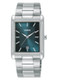 Lorus Gents Blue Dial Rectangular Bracelet Watch RH935RX9 RRP £64.99