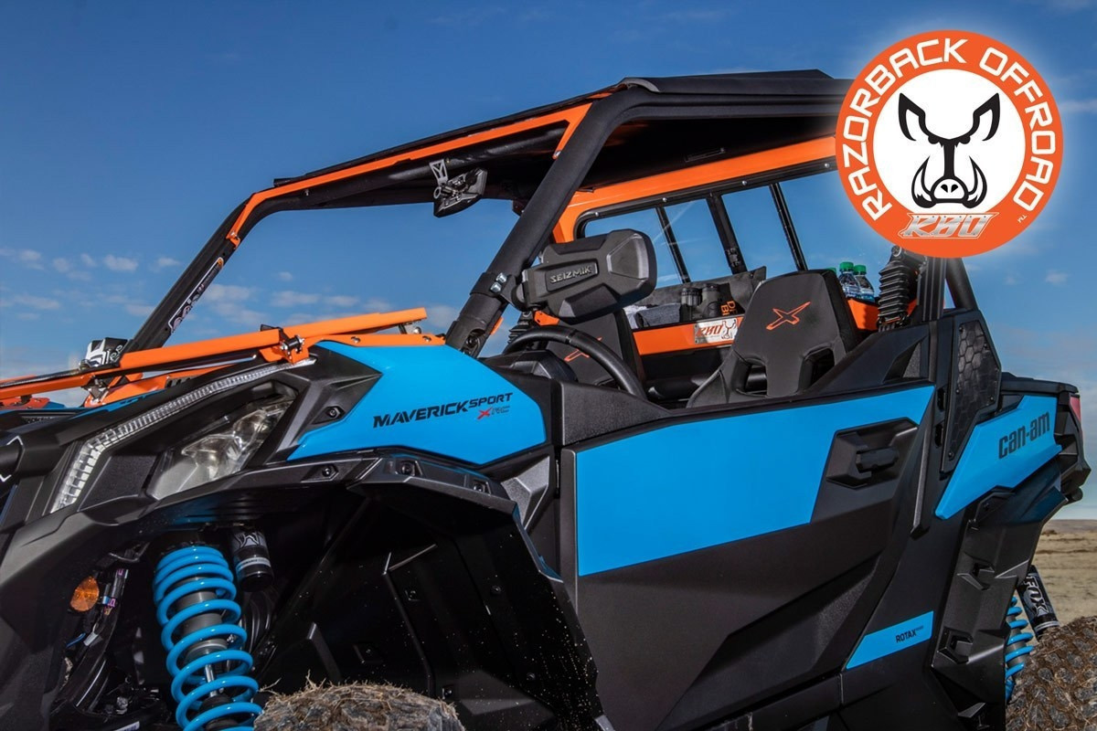Can-Am Maverick Trail/Sport Rear Windshield By RazorBack Offroad