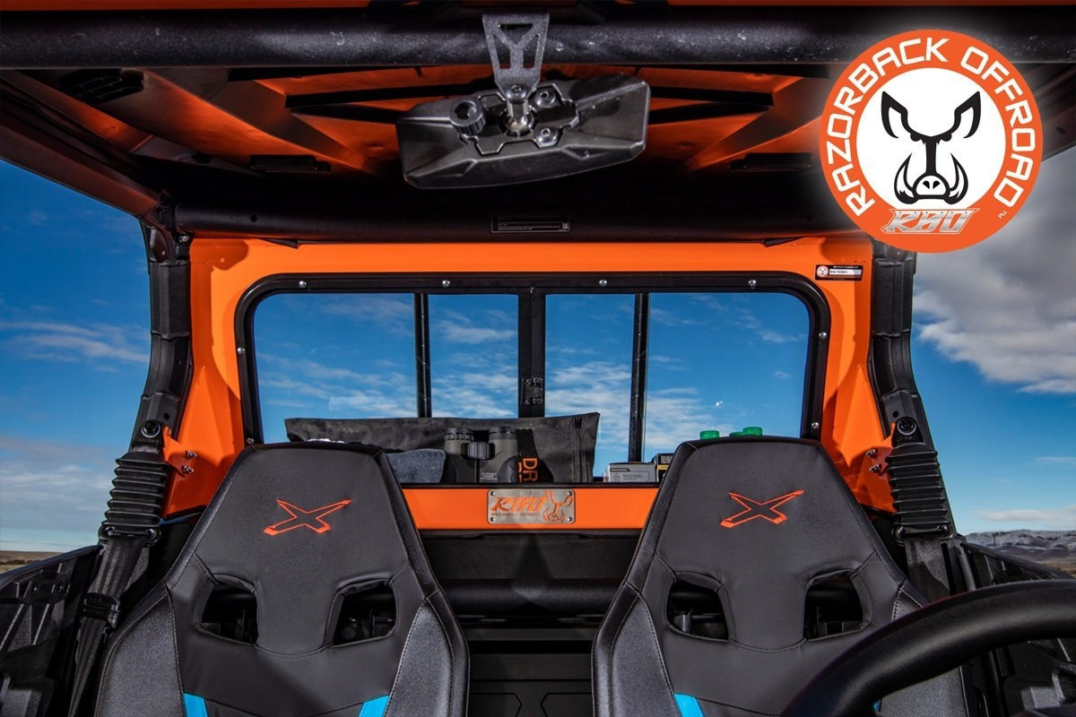 Can-Am Maverick Trail/Sport Rear Windshield By RazorBack Offroad