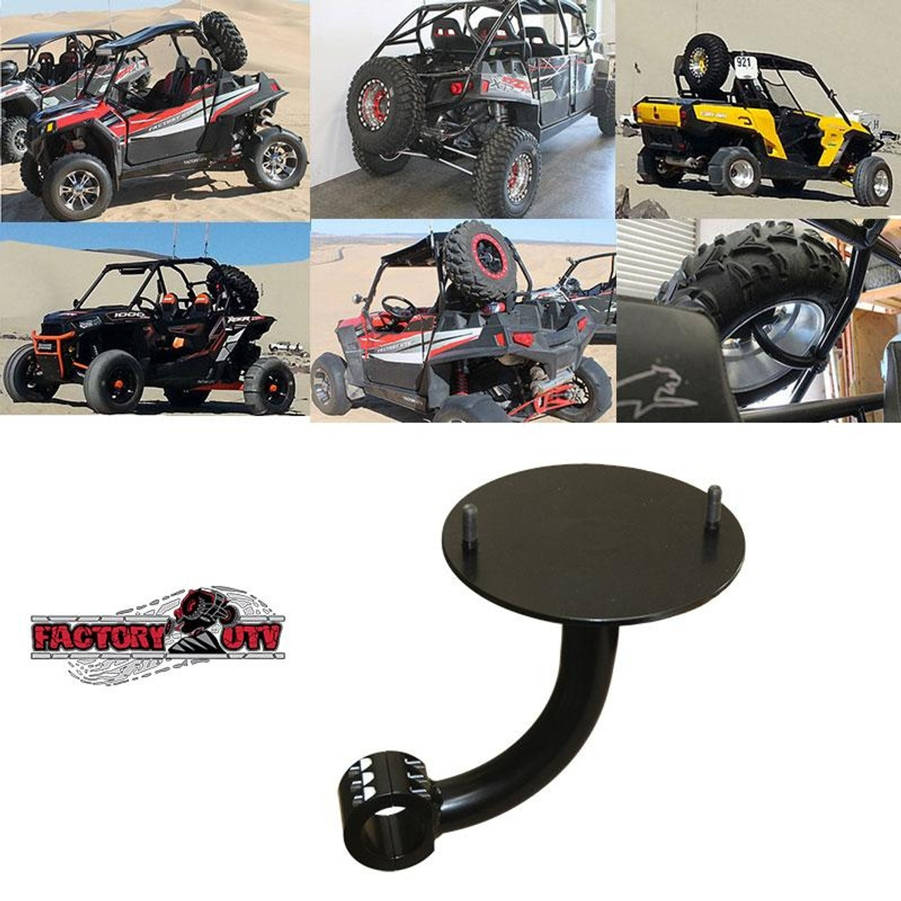 CanAm Commander/Maverick Steel Spare Tire Mount Assembly by Factory UTV