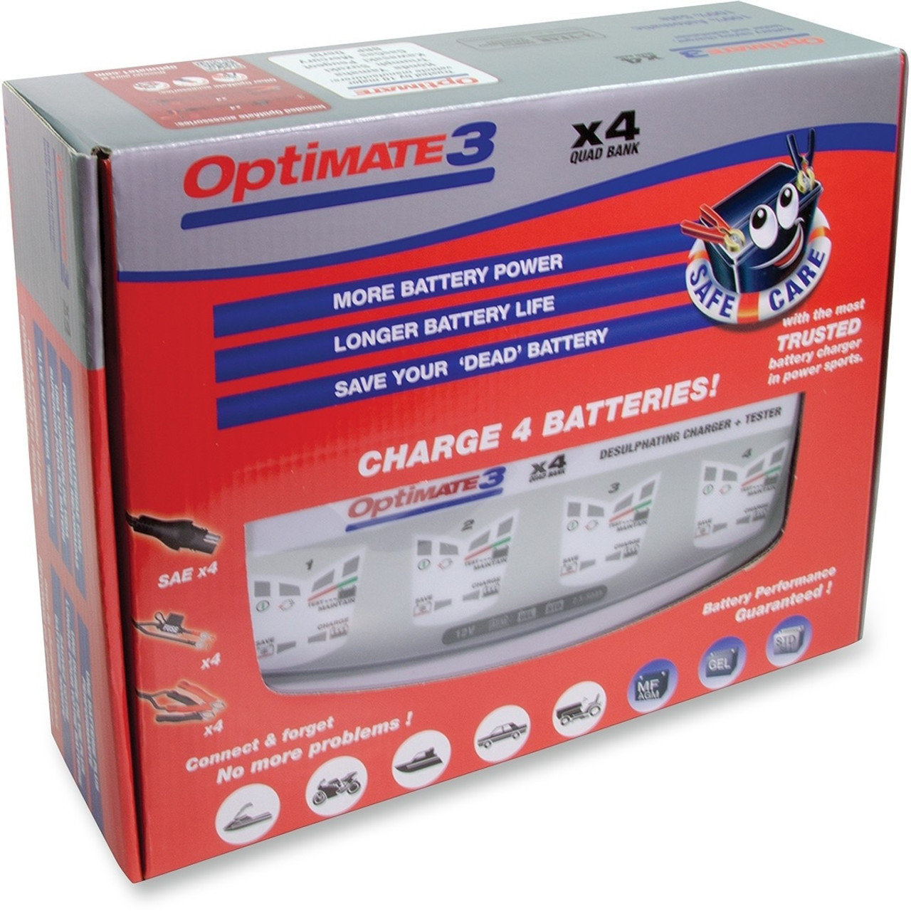 Can-Am TecMate Optimate 3 X4 Battery Charger by Optimate