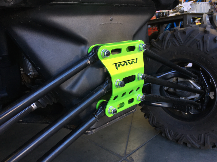 Can-Am Maverick X3 Rear Radius Rod Gusset Plate by TMW Offroad X3