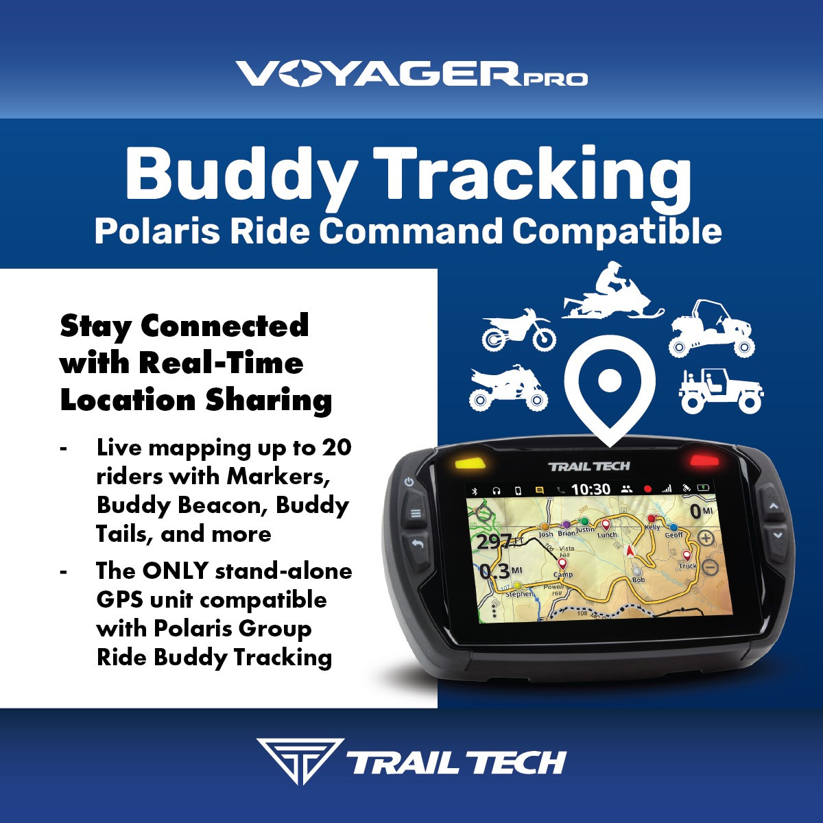 Can-Am Commander/Maverick/Defender Voyager Pro GPS Kit by Trail