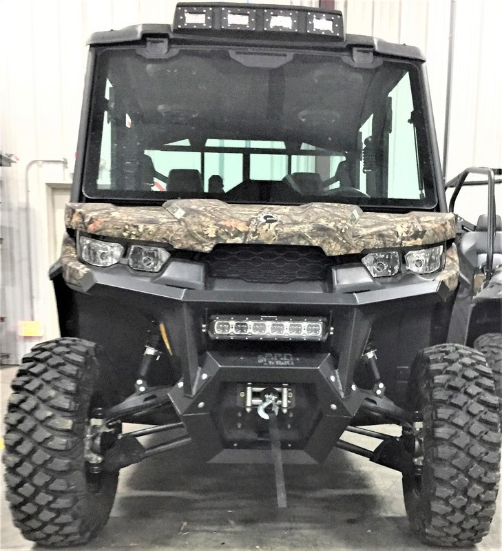 CanAm Defender Front Square Tube Bumper by Bad Dawg 793252300