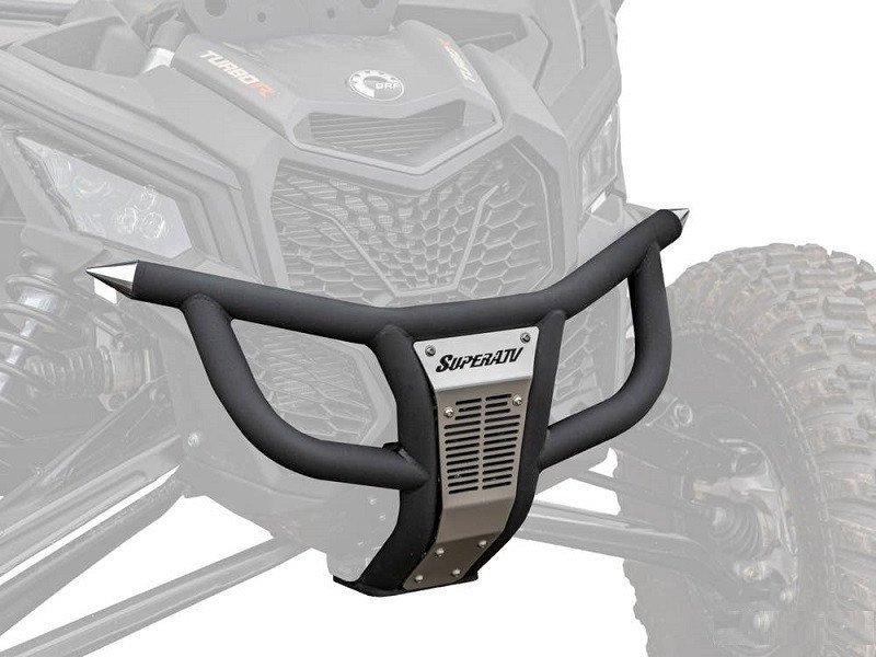 Front Bumper For Can Am Maverick X3 2017-2024 – Black Steel Replacement (Fits 715002878) No Winch Mount