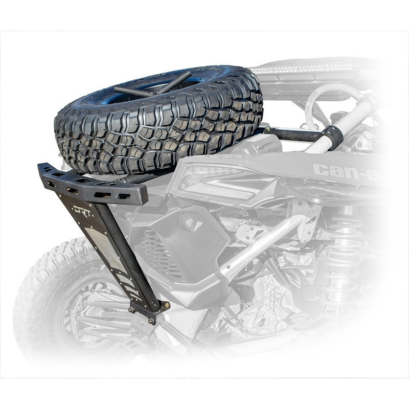 Rear Bumper Guard With D-Ring For Can-Am Maverick X3 2017-up - Black Powder Coat