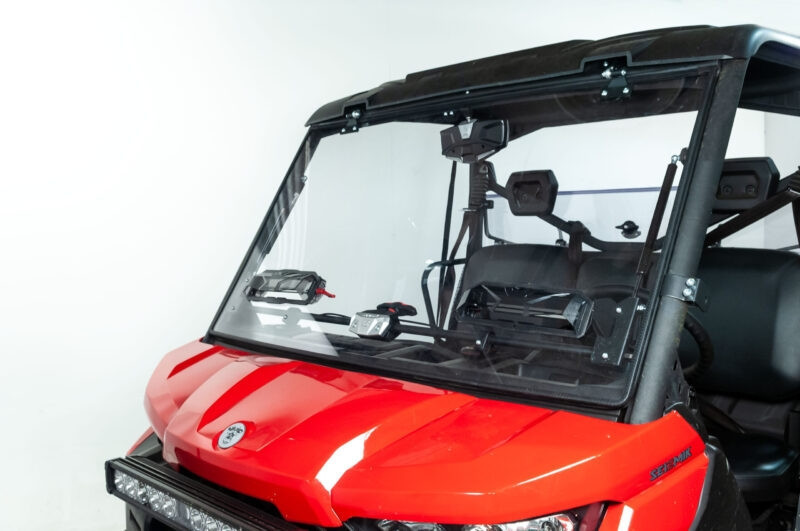 Can-Am Defender Flip-Up Vented Windshield (Scratch Resistant
