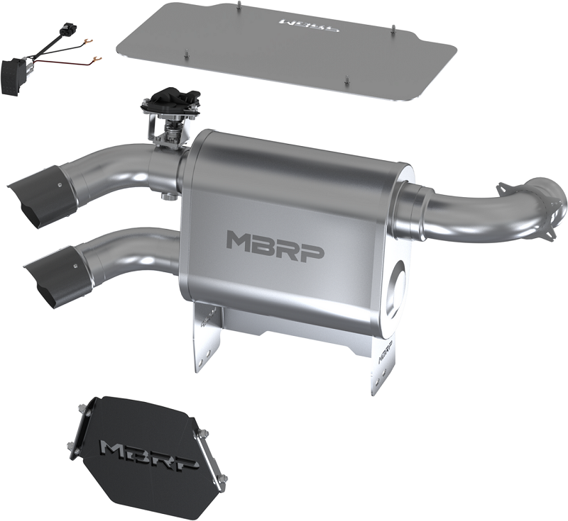 CanAm Maverick X3 DualOut Active Exhaust by MBRP AT9208AS