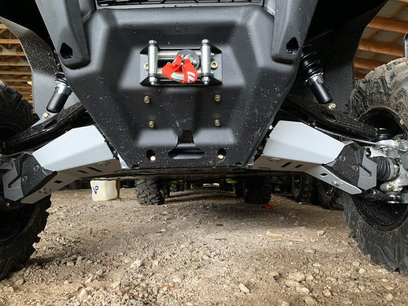 CanAm Defender Curved Alloy Front AArm Guards by Rival Powersports