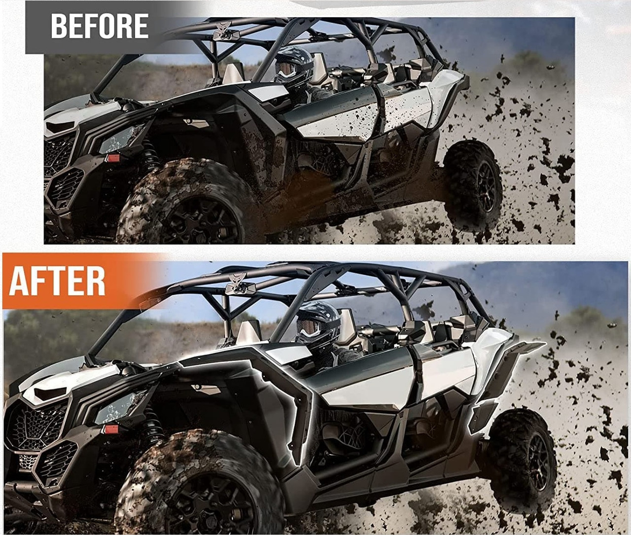 Can-Am Maverick X3 / Maverick X3 Max Fender Flares by Kemimoto -  B0103-00201-ECC