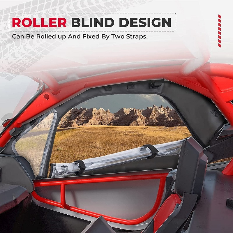 Can-am Maverick Upper Door Soft Cab Enclosures by Kemimoto - B0102