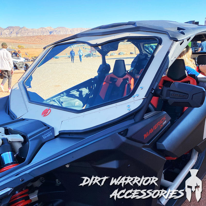 Can-Am Maverick X3 Front Windshield by Dirt Warrior Accessories Can-Am Maverick X3 Front Windshield by Dirt Warrior Accessories