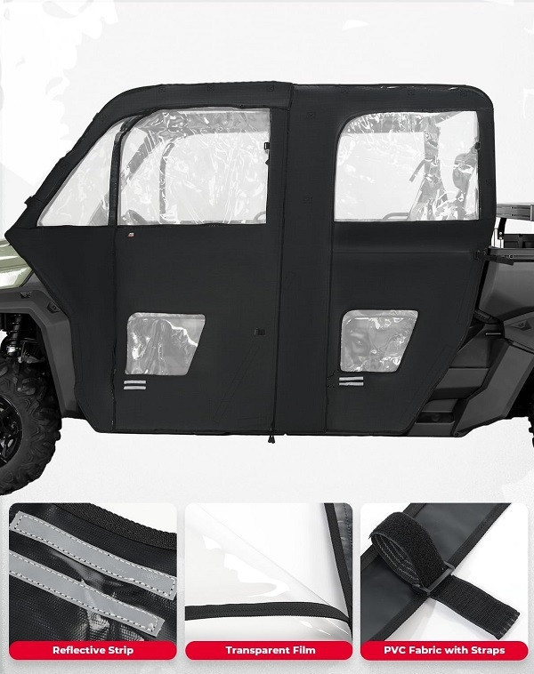 Enhance Your Can-Am Defender Max with Kemimoto Soft Cab Enclosure