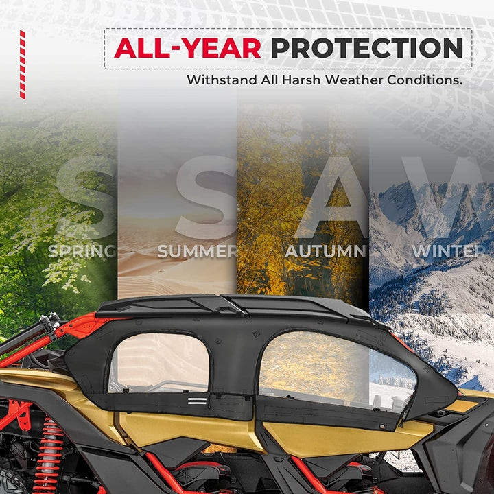 Enhance Your Can-Am Maverick X3 with Kemimoto Windshield Set