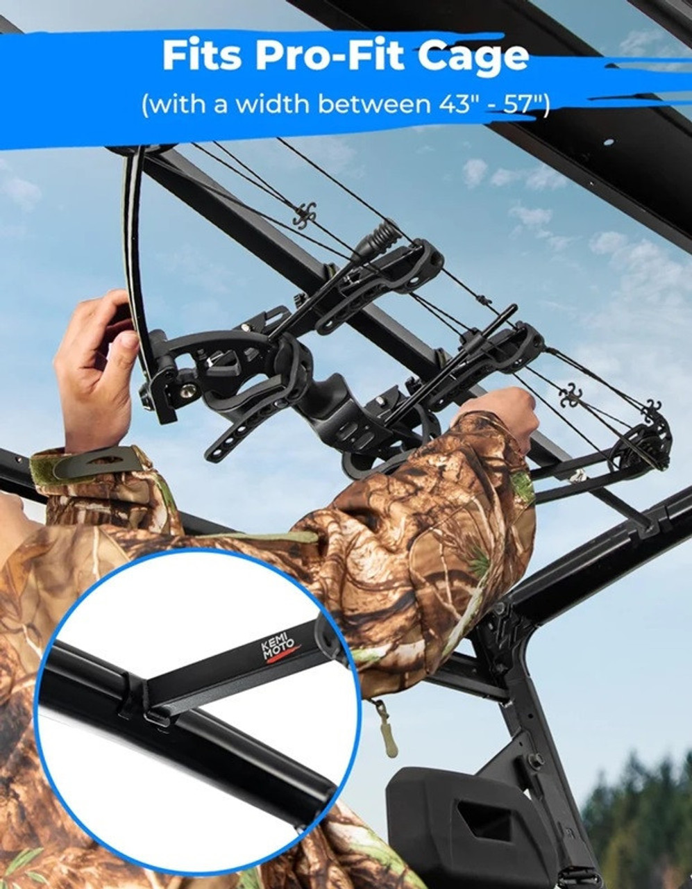 Convenient UTV Gun Holder, Adjustable Mount