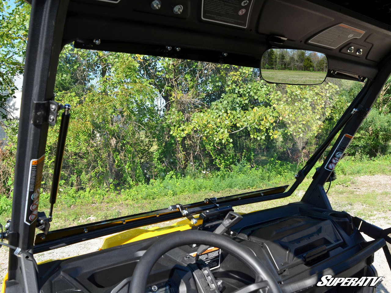 Can-Am Defender Scratch Resistant Flip Windshield by SuperATV FWS