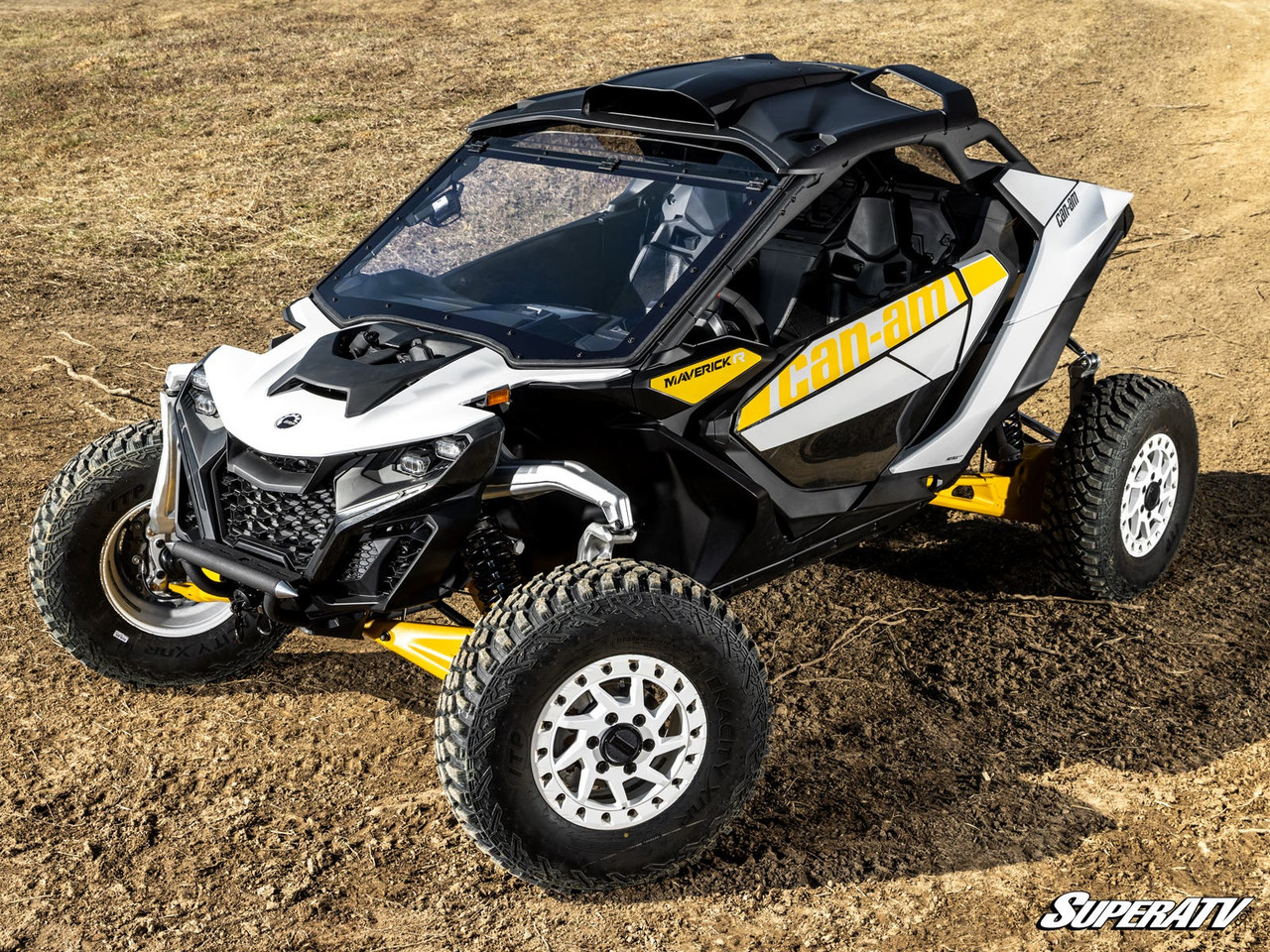 Can-Am Maverick R MaxDrive Power Flip Windshield by SuperATV PFWS