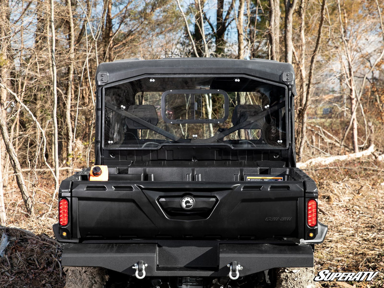 Can-Am Defender Sliding Rear Windshield by SuperATV RWS-CA-DEF-SGW-76