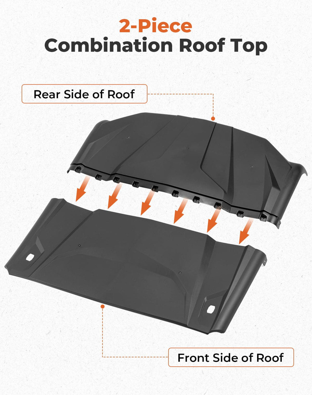 Can-Am Commander/ Maverick Upgraded Hard Roof by Kemimoto B0112