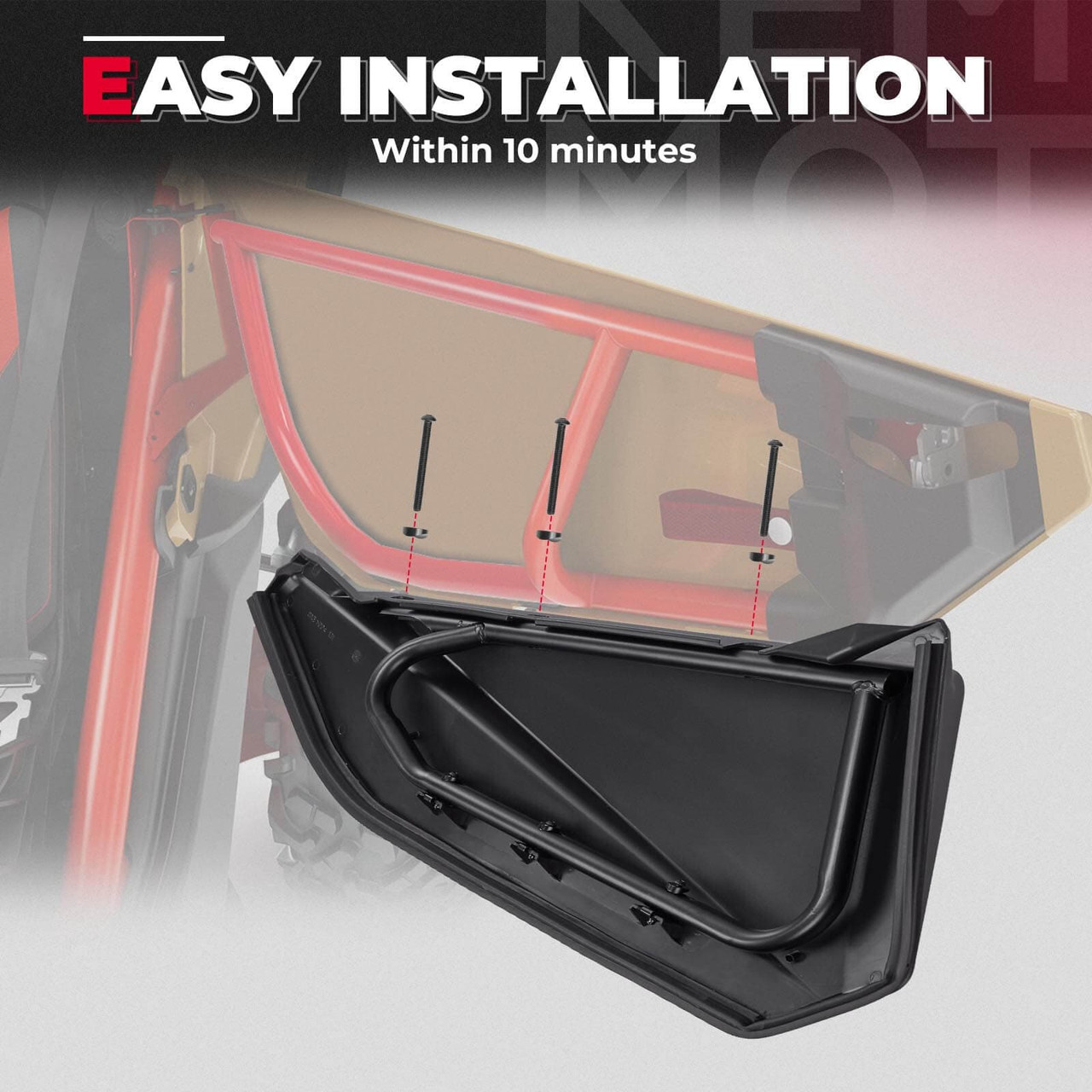 Can-Am Maverick X3 Front Lower Door Inserts & Mud Fender Flares by