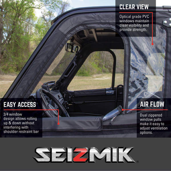Can-Am Defender Max Framed Door Kit by Seizmik 52-06069