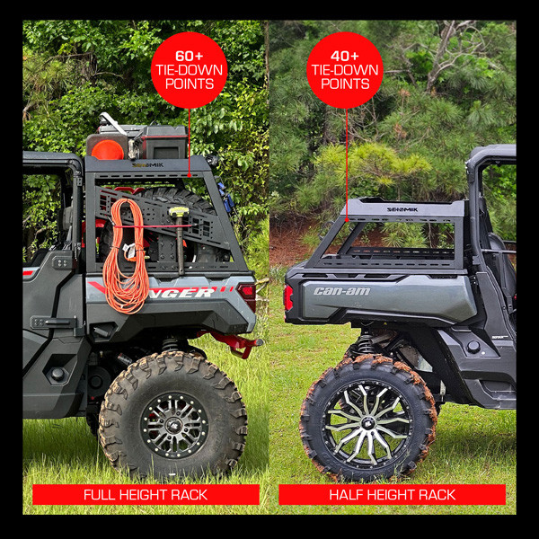 Can-Am Defender Half Height Bed Rack by Seizmik-58-08076