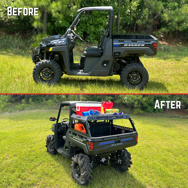 Can-Am Defender Half Height Bed Rack by Seizmik-58-08076