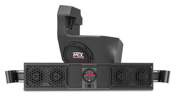 Can-Am Maverick Bluetooth Overhead Audio System and Amplified Subwoofer by MTX Audio